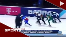 Filipino speed skater Julian Macaraeg, sumabak sa World Championships