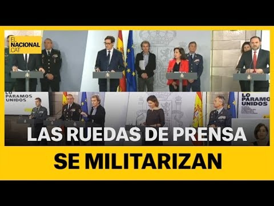Las ruedas de prensa "del coronavirus" se militarizan