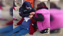 GAZİANTEP Baygınlık geçiren hamile kadına ilk müdahaleyi kadın polis memuru yaptı