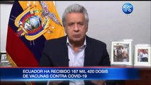 Ecuador ha recibido 167 mil dosis de vacunas contra el Covid-19