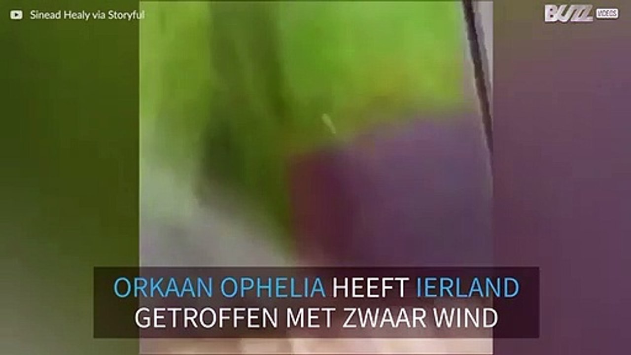 Ierland getroffen door Orkaan Ophelia
