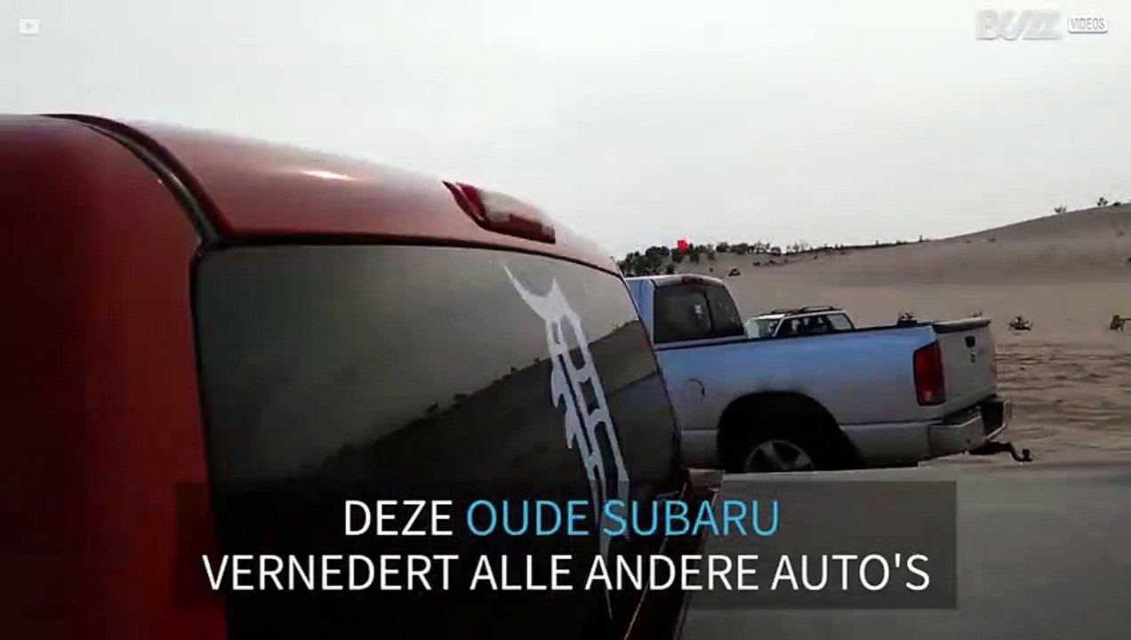 Oude Subaru vernedert alle andere auto's!