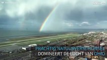 Schitterende regenboog domineert de lucht van Ohio