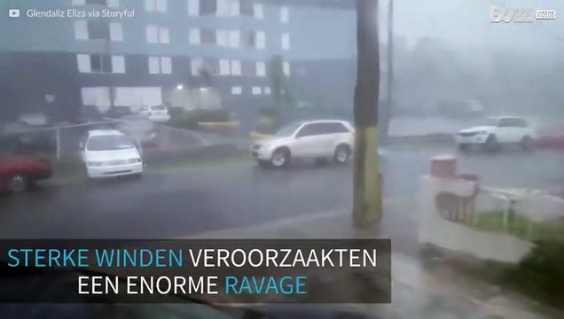 Beelden van Puerto Rico tijdens de verwoestende orkaan Maria