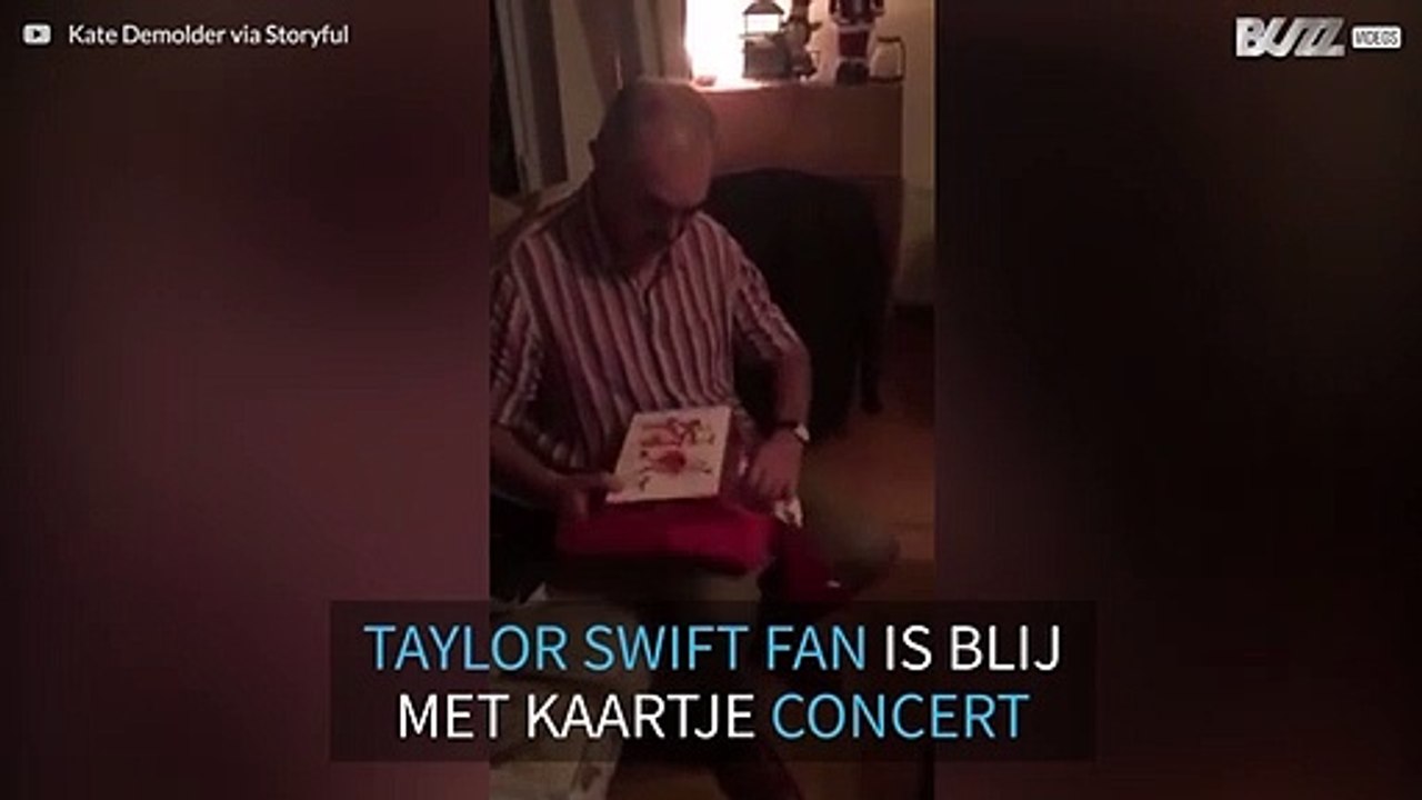 Pa is dolblij wanneer hij kaartjes cadeau krijgt voor een Taylor Swift concert