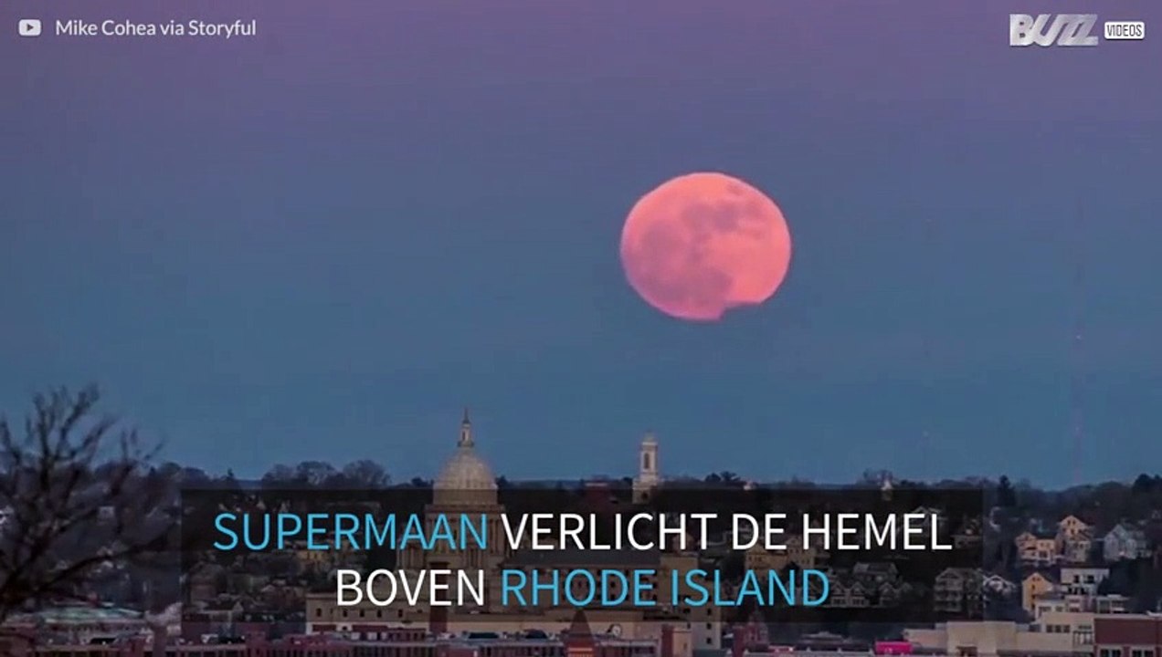 Eerste supermaan van het jaar komt op boven Rho...