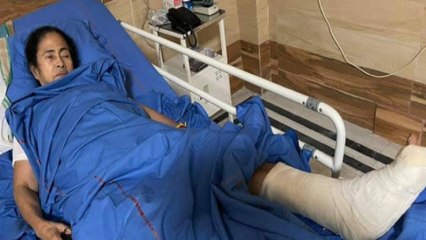 Mamata Banerjee leaves hospital in wheelchair