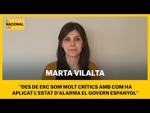 Vilalta: A ERC som molt crítics amb com s'ha gestionat l'estat d'alarma des del govern espanyol