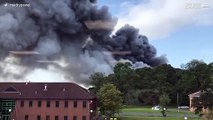 Brand bij een bakkerij beangstigt bewoners van Wales