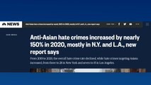 지난해 美 16개 도시에서 아시아계 대상 혐오 범죄 150% 급증 / YTN