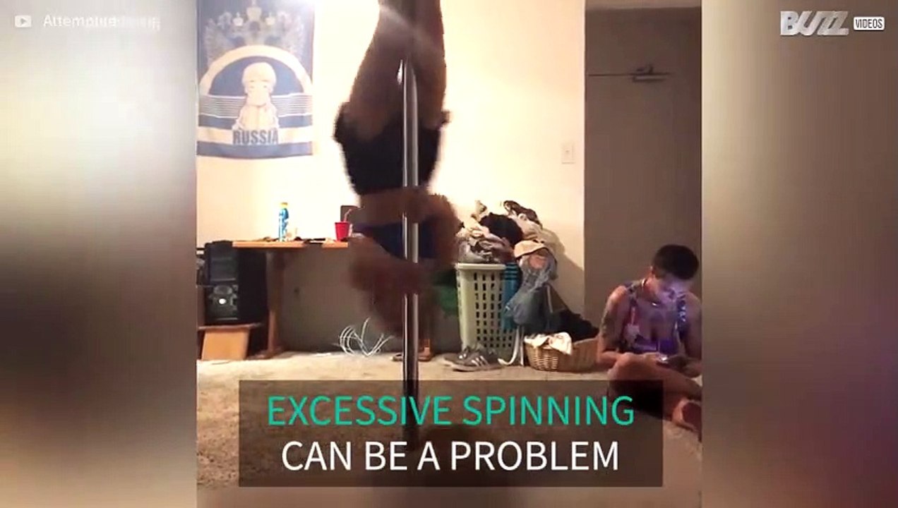 [TRANSLATE] - Pole dancer spins way too much!