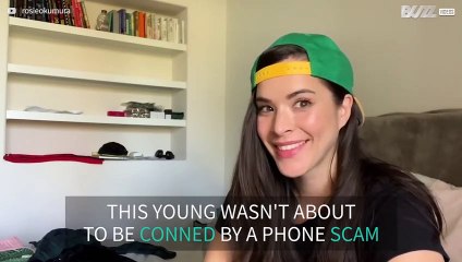 Young woman pretends to be elderly lady to deceive con artist