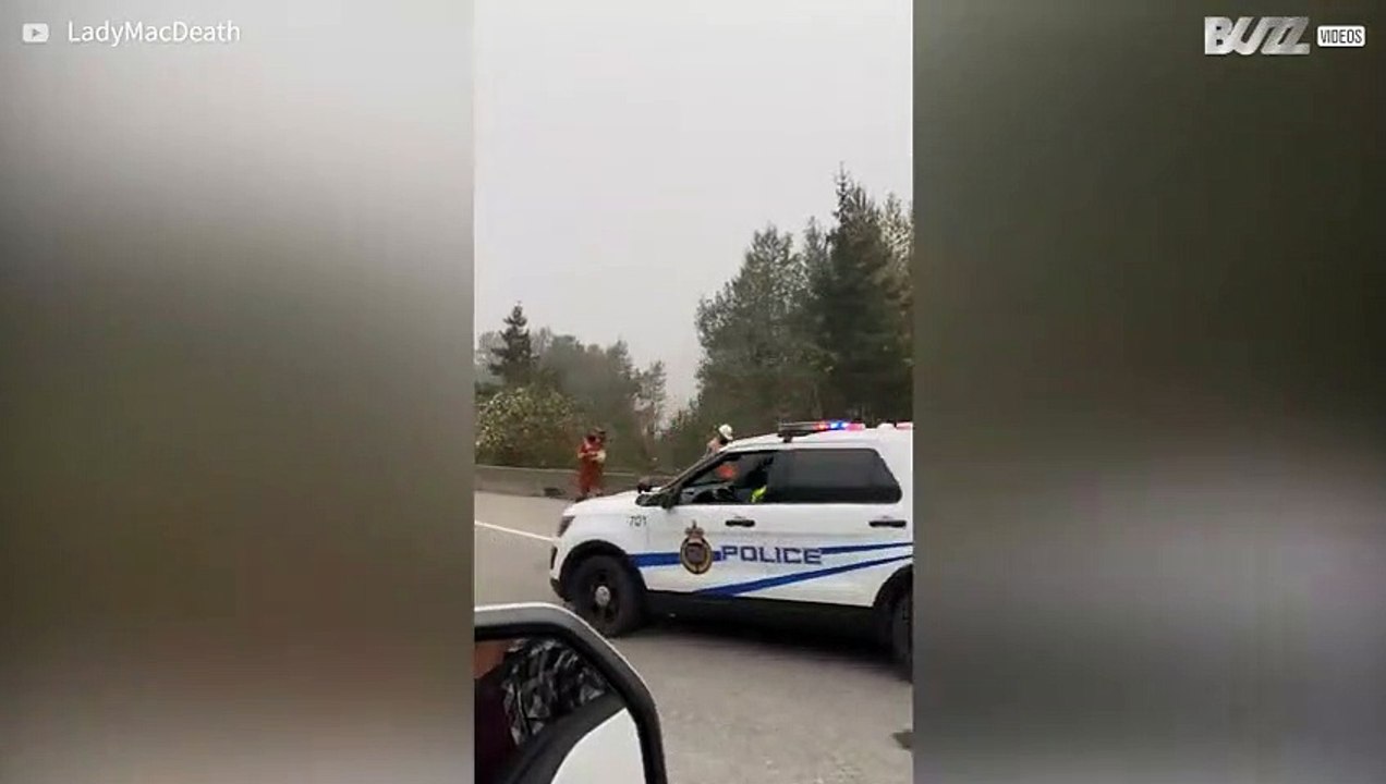 [TRANSLATE] - Driver captures train accident in Canada 1