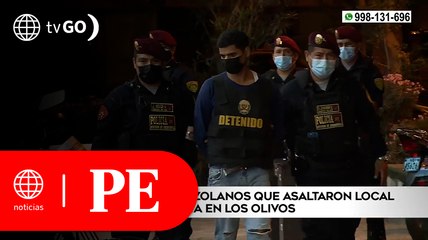 Download Video: Capturan a venezolanos que asaltaron local de su compatriota en Los Olivos | Primera Edición