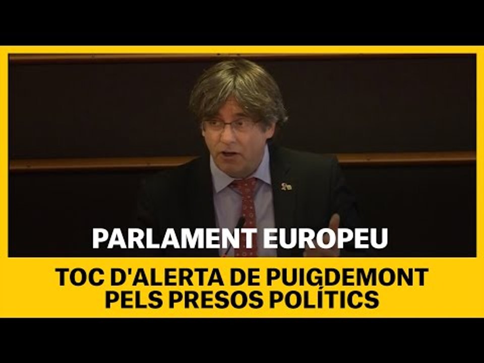 TOC D'ALERTA DE PUIGDEMONT PELS PRESOS POLÍTICS: "Els drets humans pateixen més perills avui"