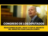 Les reaccions d'ERC, JxCAT i CUP al decret del ministre de justícia Juan Carlos Campo