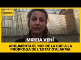 Mireia Vehí argumenta el 'No' de la CUP a la pròrroga de l'estat d'alarma