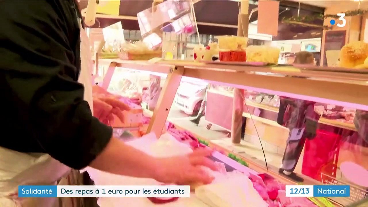 Solidarité : un boucher propose des repas à 1 euro pour les étudiants
