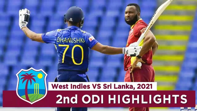 West indies vs Sri lanka | 2nd odi 2021 | highlights || Wi vs Sl 2nd odi 2021 highlights