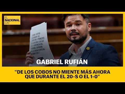 CONGRESO | RUFIÁN: Pérez de los Cobos no mentía más ahora que durante el 20-S o el 1-O