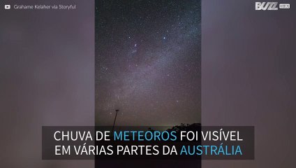 Chuva de meteoros visível na Austrália