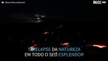 Superlua brilha sobre vulcão Kilauea no Havai