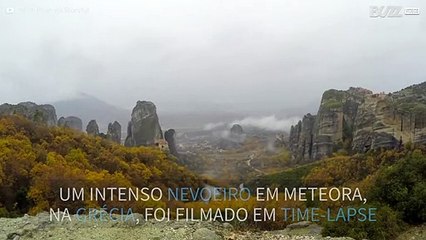 Download Video: Misterioso nevoeiro filmado em time-lapse em Meteora, na Grécia