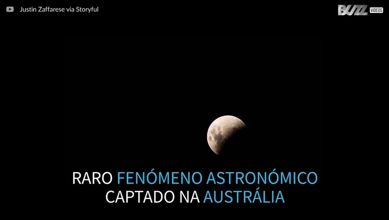 Rara Super Lua Azul de Sangue vista claramente em Melbourne