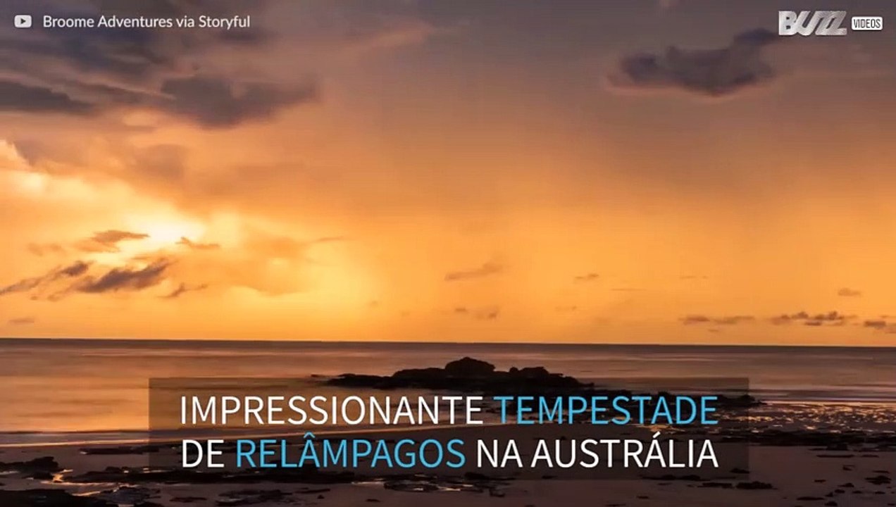 Time-lapse de uma impressionante tempestade de...
