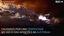 Efeitos de uma tempestade no céu da Austrália