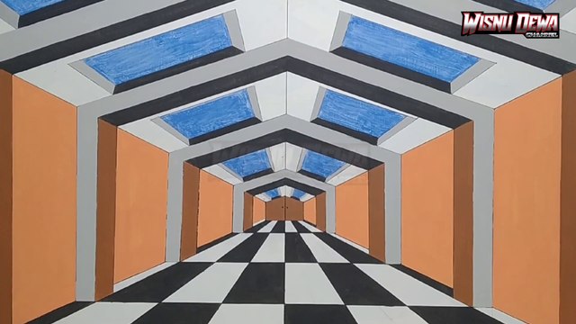 Optical illusion 3d wall painting | 3d wall painting