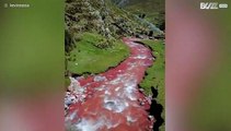 Já alguma vez viu um rio vermelho?