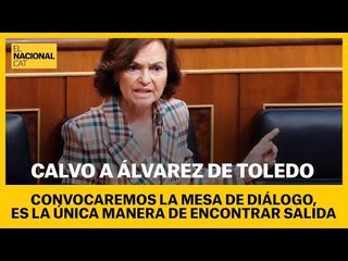 CONGRESO | CALVO: "Convocaremos la mesa de diálogo,  es la única manera de encontrar una salida"