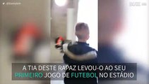 Emocionante: Rapaz apoia o seu clube no estádio pela primeira vez