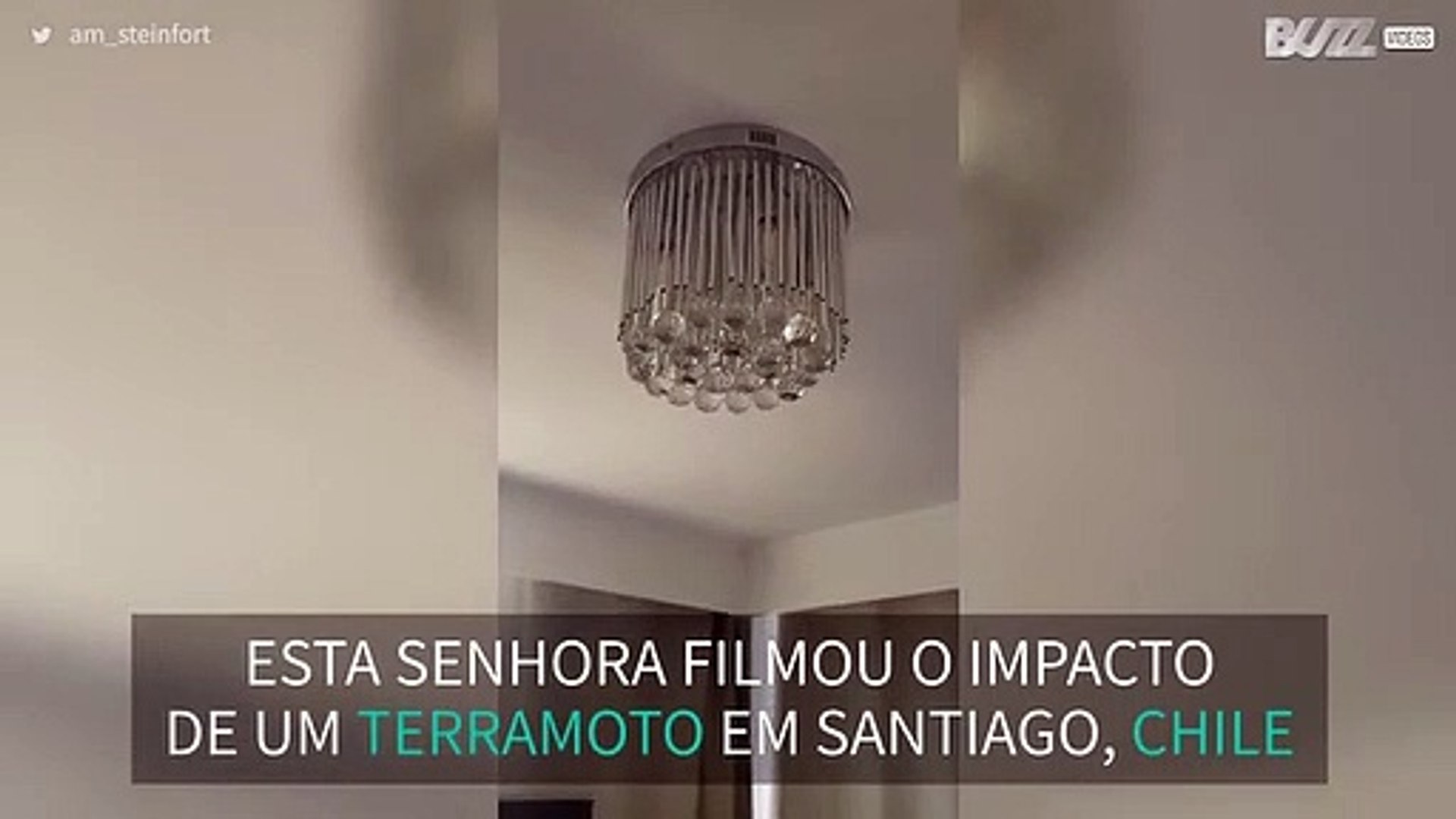 Senhora filma terramoto no 15º andar!