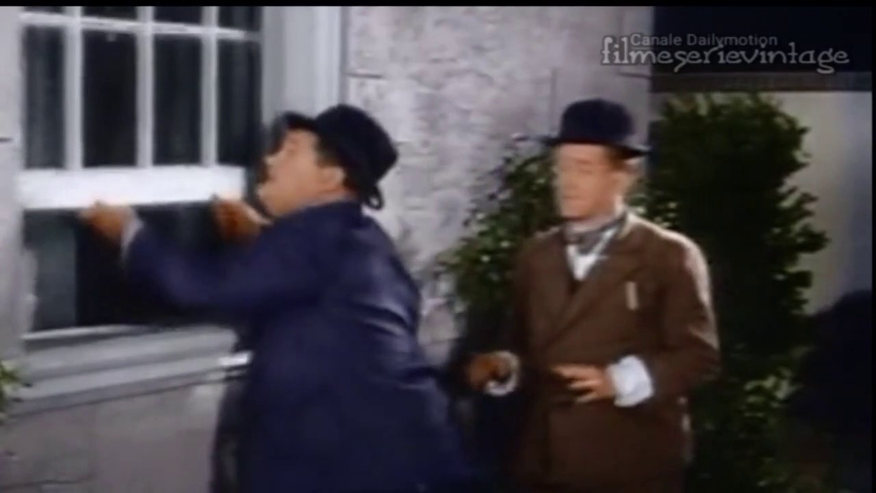 STANLIO E OLLIO a colori I LADRONI Stan Laurel e Oliver Hardy |