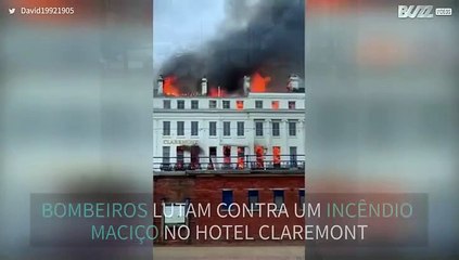 Assustador: Chamas devoram hotel em Inglaterra