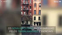 Covid-19: Nova-iorquinos fazem barulho pelos trabalhadores essenciais