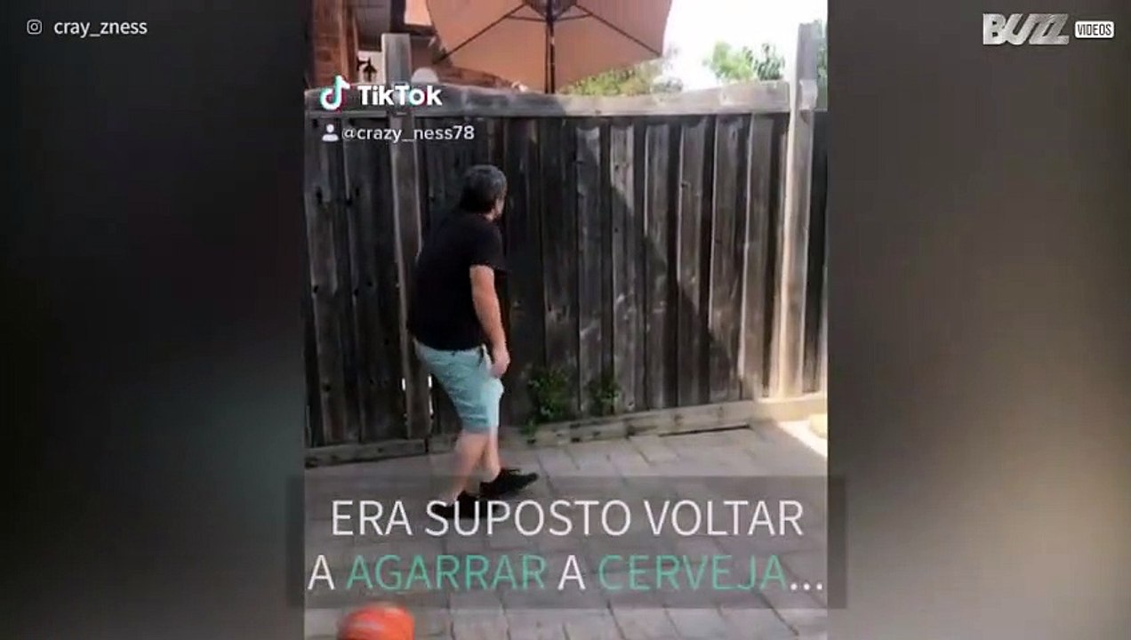 Desafio acaba com cerveja no quintal do vizinho!