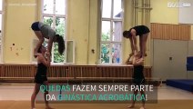 Ginástica acrobática significa muitas quedas!