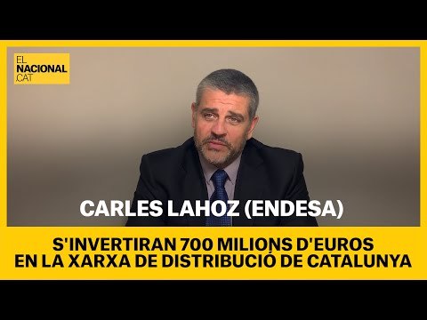 CARLES LAHOZ (ENDESA): S'invertiran 700 milions d'euros en la xarxa de distribució de Catalunya)