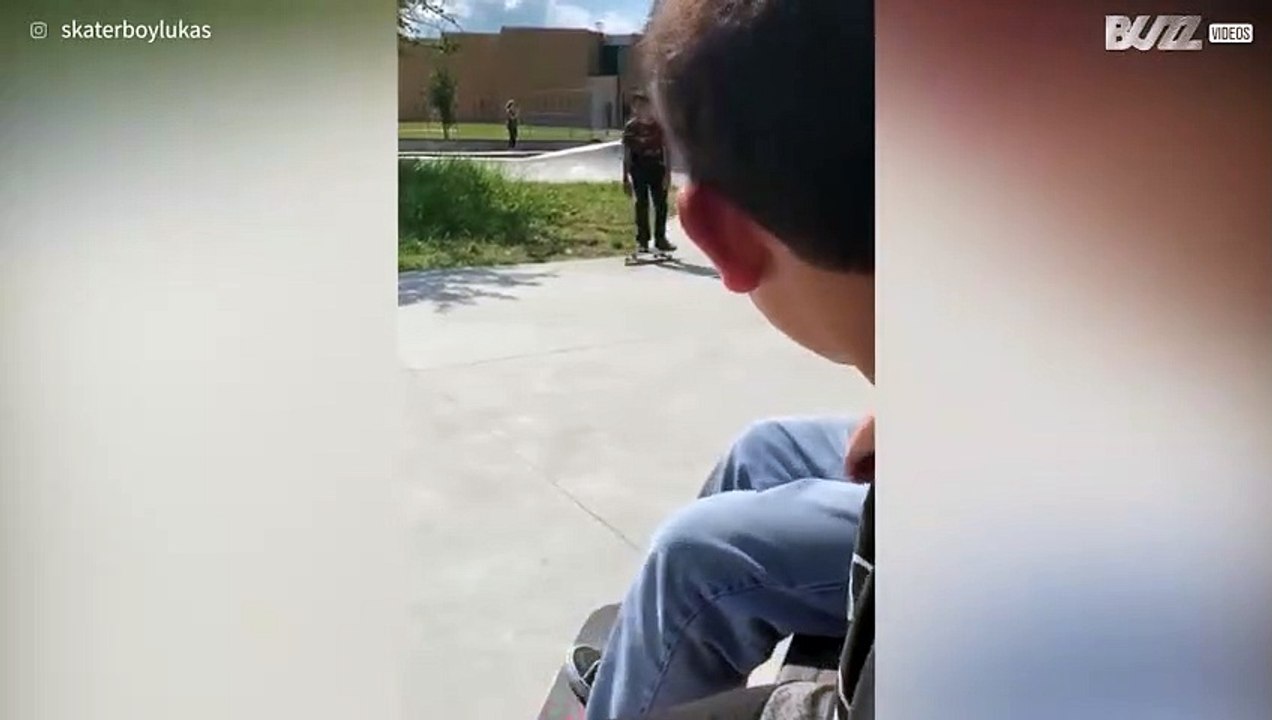 Skater dá queda e sofre lesão chocante