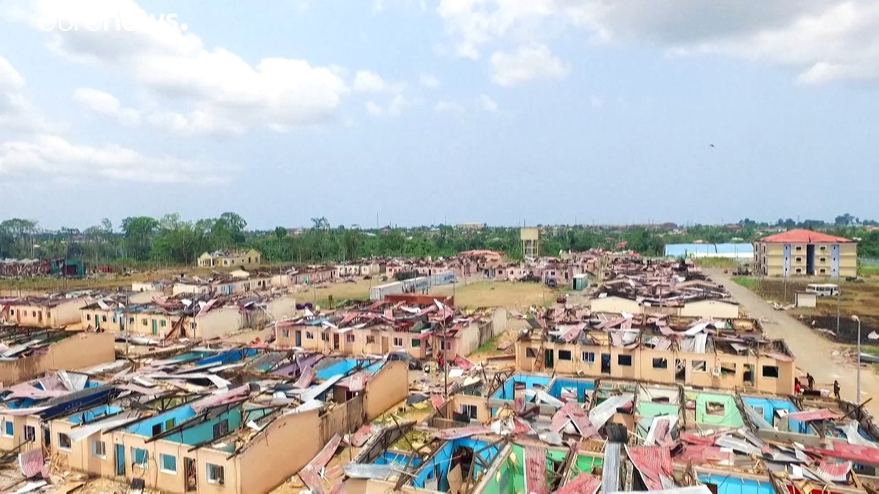 Drohnenbilder nach verheerender explosion in Äquatorialguinea