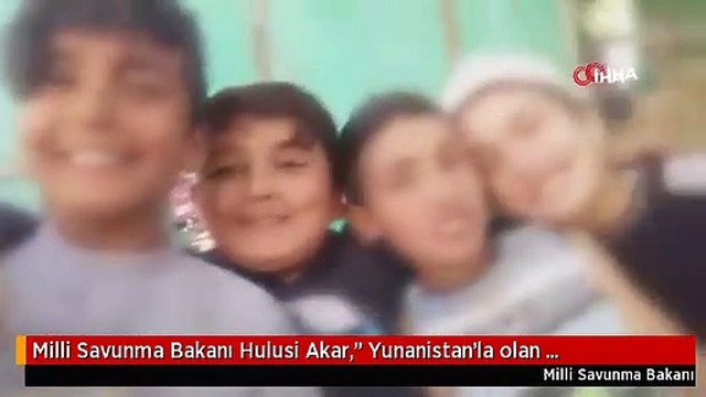 Milli Savunma Bakanı Hulusi Akar, Yunanistan'la olan görüşmelerimi devam ediyor, yapıcı yaklaşımlarımıza rağmen birtakım olumsuz açıklama, eylem ve...