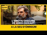L'emotiu discurs de Jordi Cuixart a la seu d'Òmnium