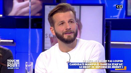 Jérémy, ancien candidat de la Star'ac revient sur ses propos sur la Star Academy