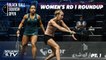 Squash: CIB Black Ball Open 2021 - Women's Rd 1 Roundup  [Pt.1]