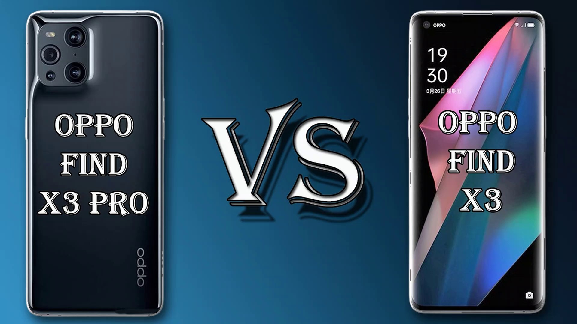 ⁣OPPO FIND X3 PRO VS OPPO FIND X3 | SPECIFICATION