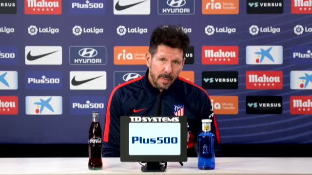 Simeone: Hace diez años que pensamos solo en el partido a partido