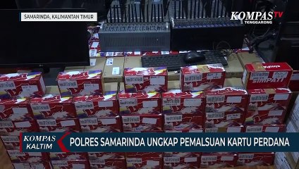 Polres Samarinda Ungkap Pemalsuan Kartu Perdana